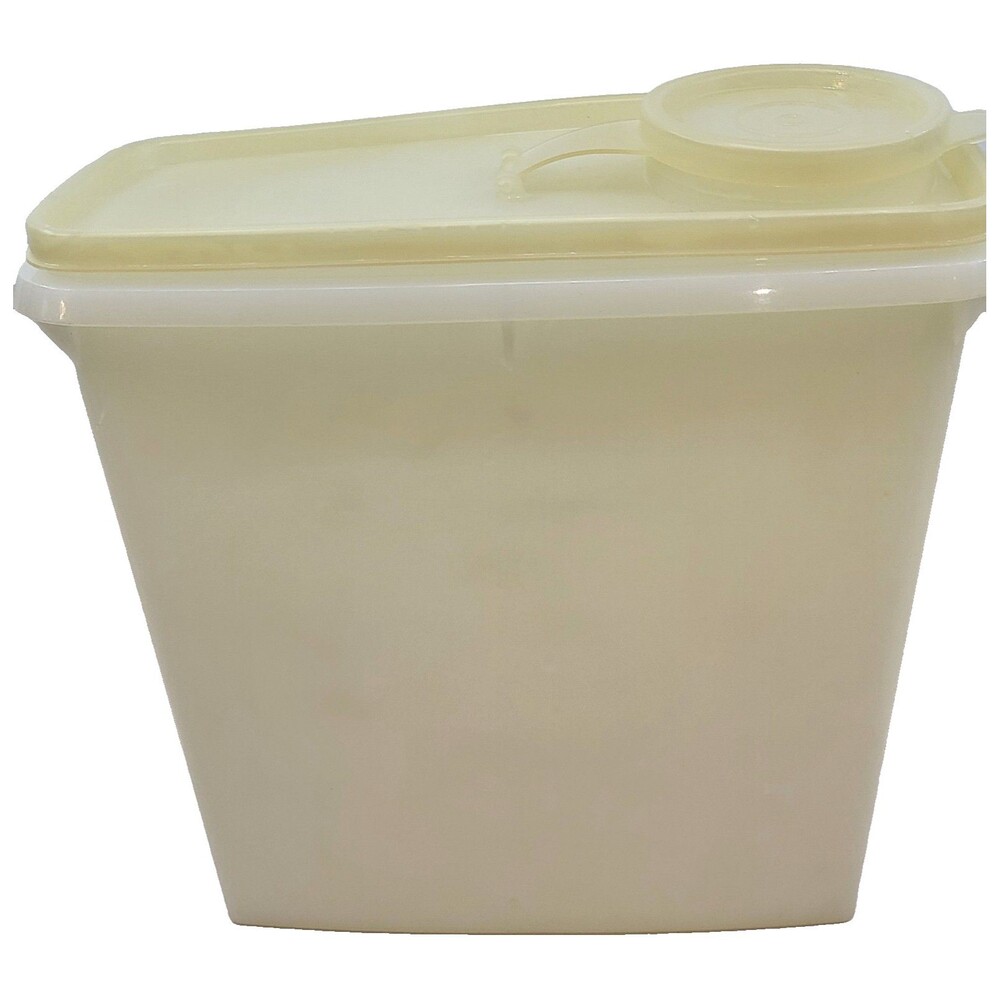 Vintage Tupperware 469-15 Cereal Keeper Container 471-10 Pour Lid Made USA White